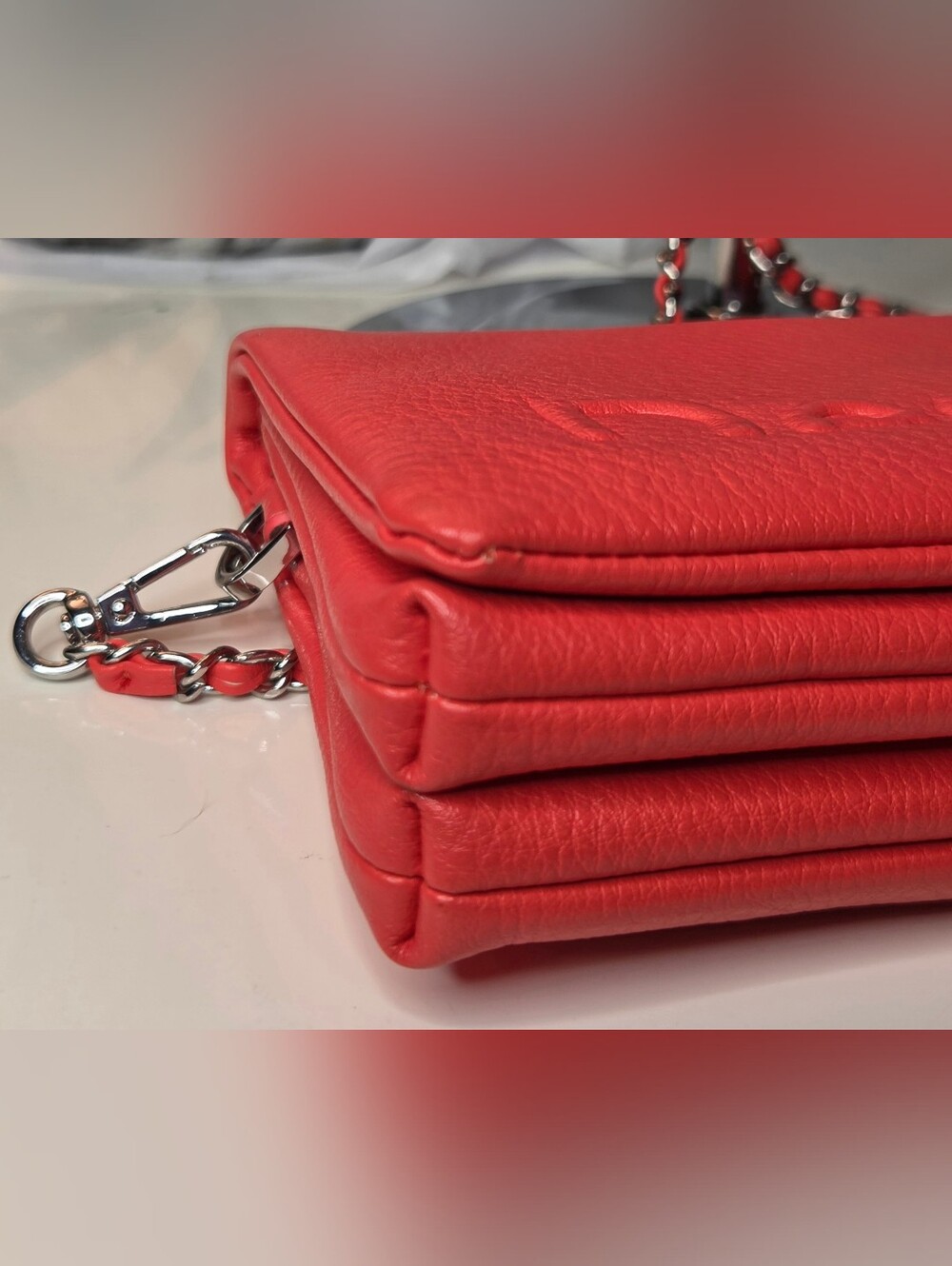 Desigual Half Logo Dortmund Coral Crossbody Shoulder Clutch Bag - Picture 9 of 14